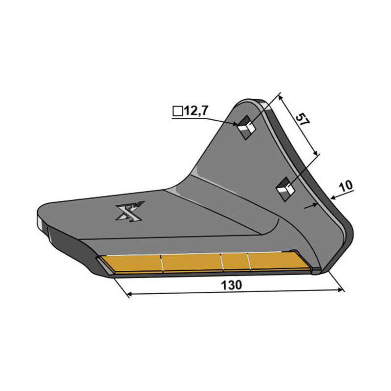 Aripioare laterale - dreapta - Hard metal IHOF 101.EXT-1094
