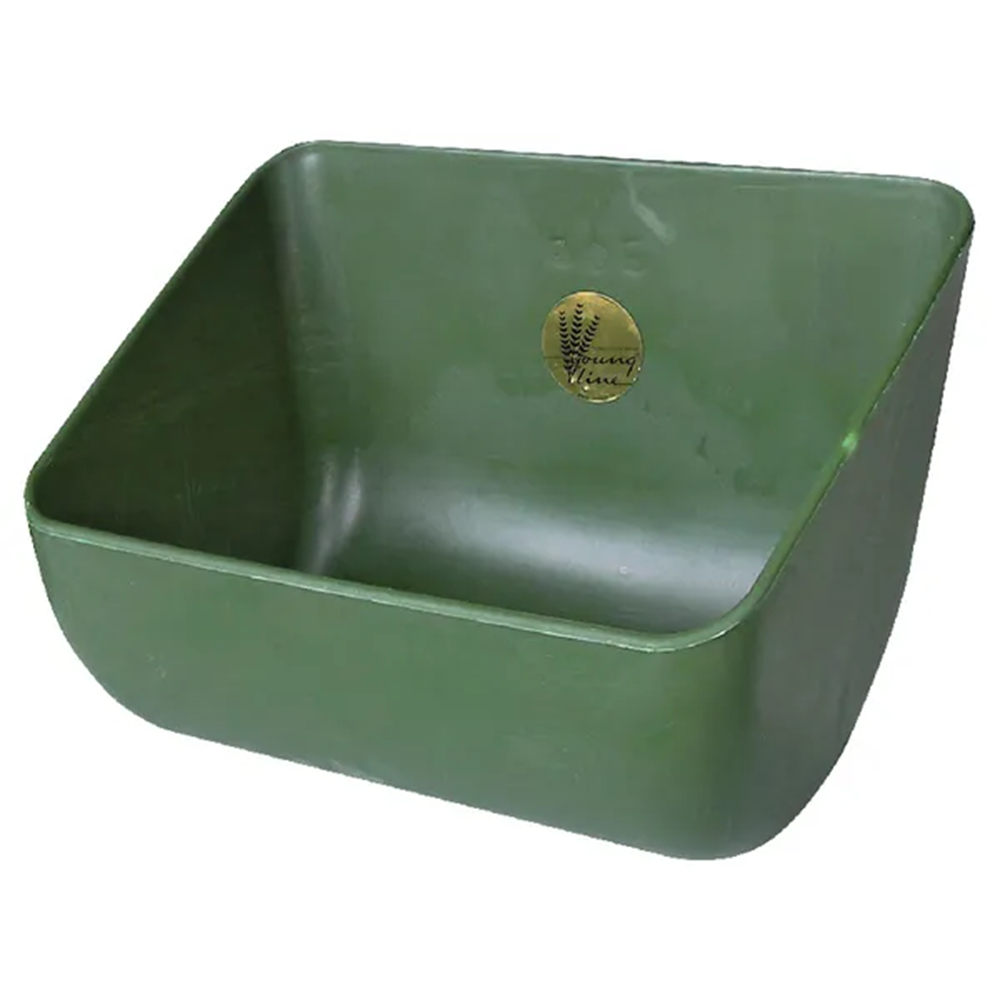 Recipient pentru hranire cai, verde, 12 l