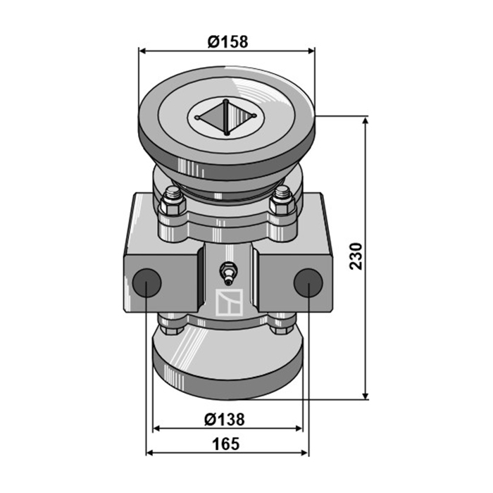 Lagar complet pentru ax 40X40