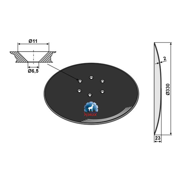 Disc semanatoare Ø330x2