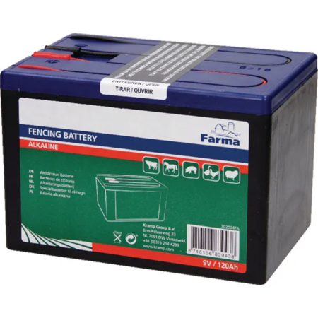 Baterie uscata gard electric Alkaline 9V 120Ah