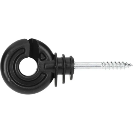 Izolator inelar negru surub 40mm diametru 5,3mm 25 buc. Farma