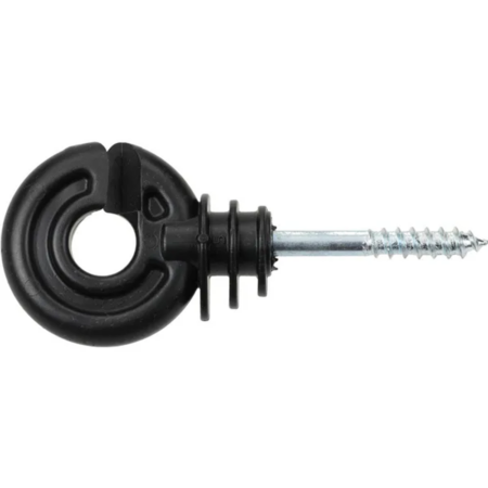 Izolator inelar negru cu surub 40mm diametru 5,0mm 90 buc. Farma