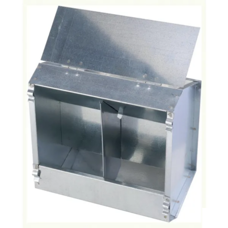 Alimentator galvanizat dublu pentru iepuri