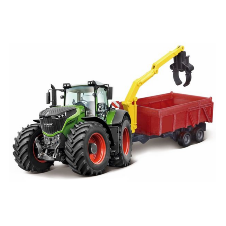 TRACTOR FENDT 1000 VARIO CU REMORCA SI BRAT INCARCARE-0