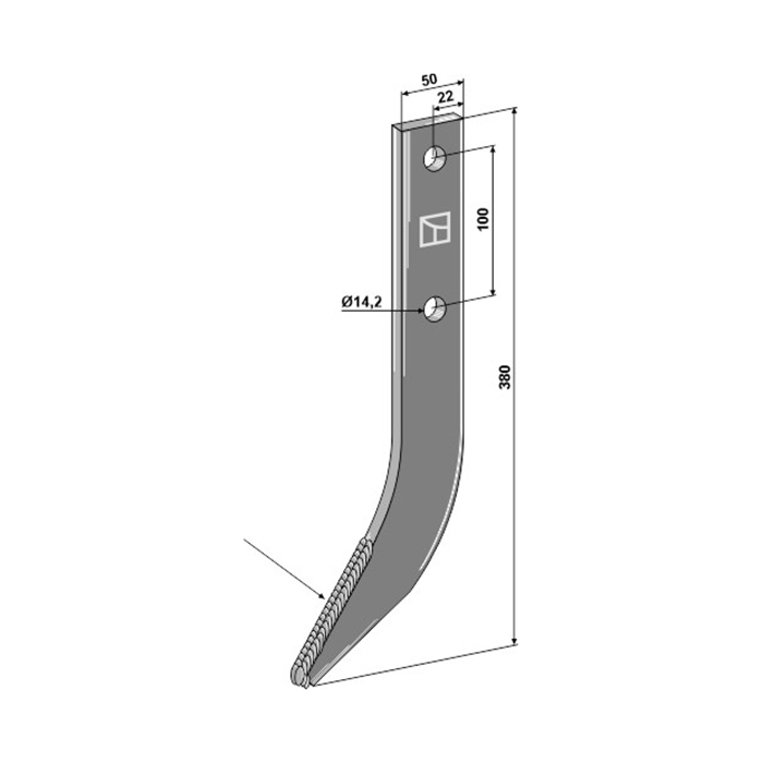 Cutit bilonat 50x12