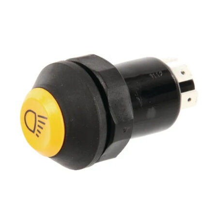 Comutator tip buton lumini de lucru rotund galben