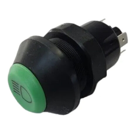 Comutator tip buton lumini rotund verde