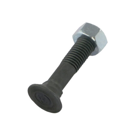 Șurub plug cap plat înecat gât pătrat cu piuliță M12x60mm