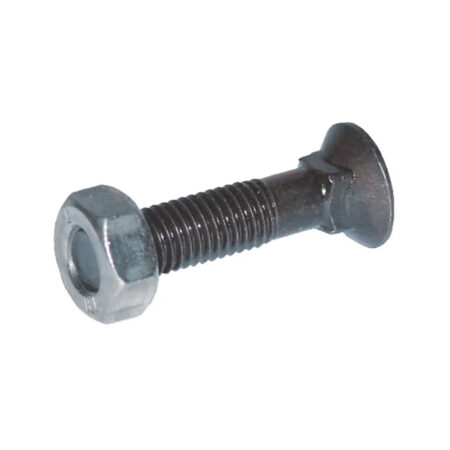 Șurub plug cu gât pătrat și piuliță M12x90mm