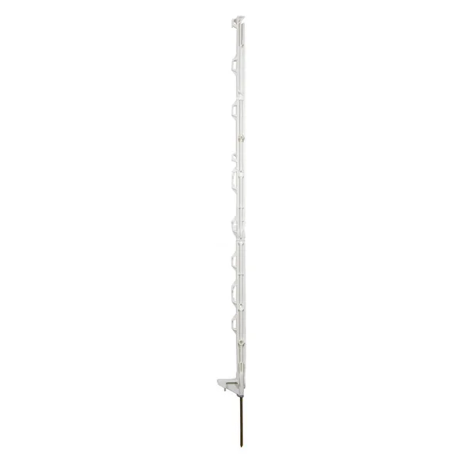 Stâlp gard electric polipropilenă standard 90cm alb oțel inoxidabil
