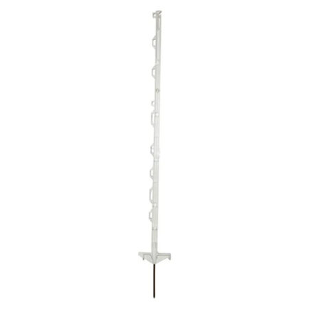 Stâlp gard electric, standard, polipropilenă, 90cm, alb