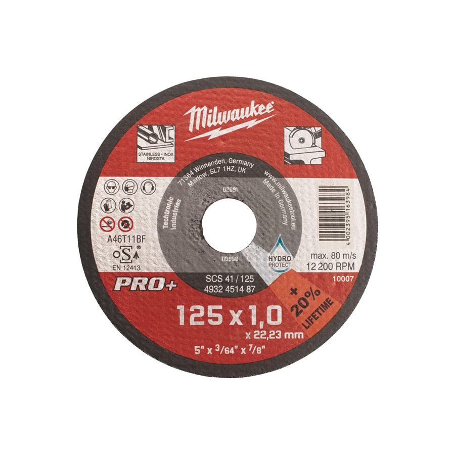 DISC DEBITARE METAL SCS 41/125 x 1MM GROSIME MILWAUKEE