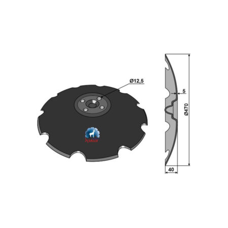 Disc dințat 470x5 Niaux 31-0970