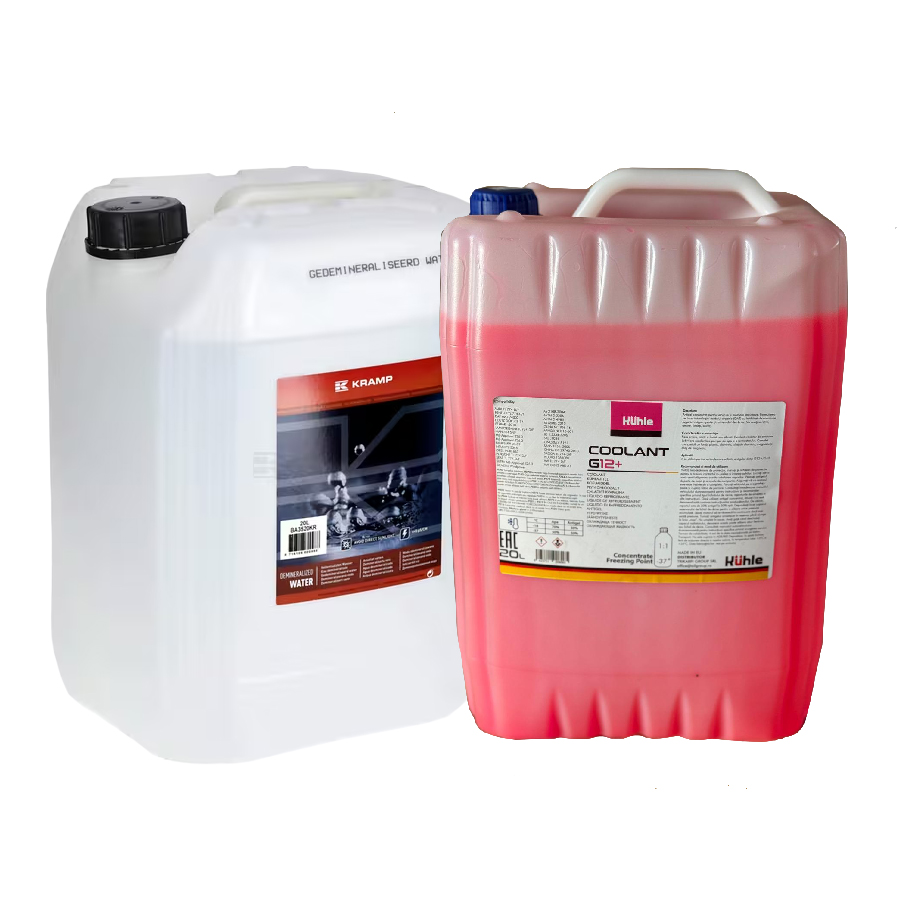 Antigel G12 Plus Long Life concentrat 20L și Apă demineralizată 20L